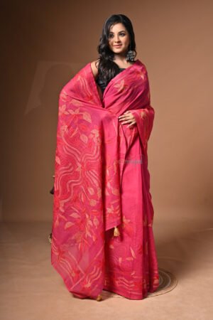 Hand-painted Kantha stitch on pure Bangladeshi cotton